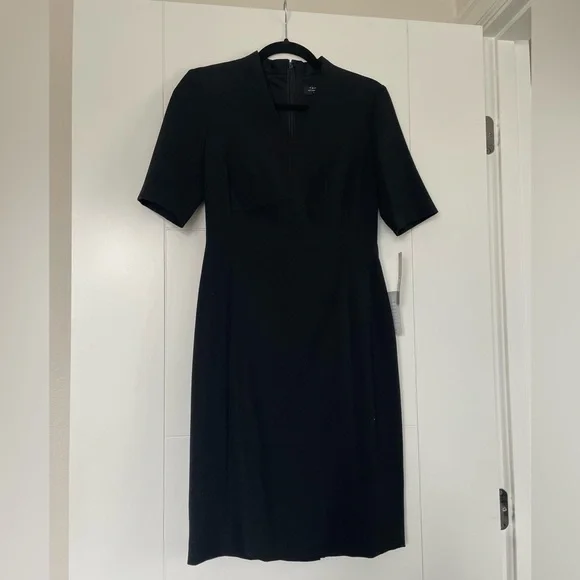 tahari arthur s. levine black dress Tahari Arthur S. Levine Women's Black White Animal Print Chevron Dress
